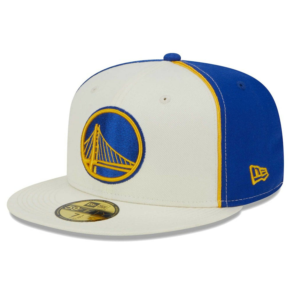Golden State Warriors Piped Pop Panel 59FIFTY Fitted Hat sale New