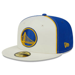 Golden State Warriors Piped Pop Panel 59FIFTY Fitted Hat sale New