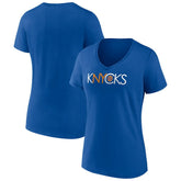 New York Knicks Women's Team Pride V-Neck T-Shirt Online