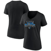 Dallas Mavericks Women's Announcer V-Neck T-Shirt sale New