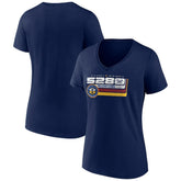 Denver Nuggets Women's Announcer V-Neck T-Shirt sale Online