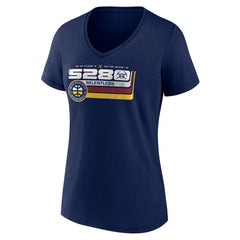 Denver Nuggets Women's Announcer V-Neck T-Shirt sale Online
