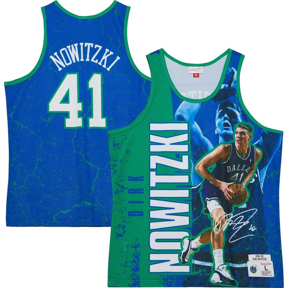 Dirk Nowitzki Dallas Mavericks Hardwood Classics Player Burst Tank Top sale Online