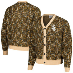 Chicago White Sox PLEASURES Cheetah Cardigan Button-Up Sweater | MLB Shop
