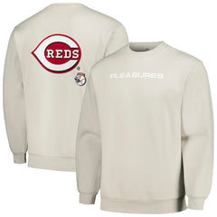 Cincinnati Reds PLEASURES Ballpark Pullover Sweatshirt | MLB Sale