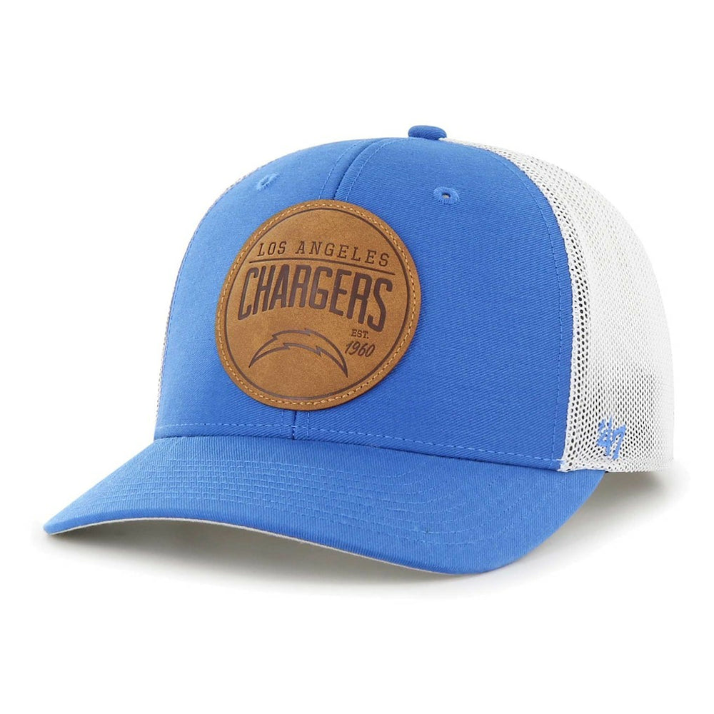 Los Angeles Chargers 47 brand '47 Leather Head Flex Hat