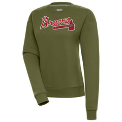 Atlanta Braves Antigua Women's Victory Pullover Sweatshirt | MLB Sale