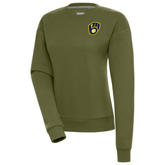 Milwaukee Brewers Antigua Women's Victory Pullover Sweatshirt | MLB On Sale