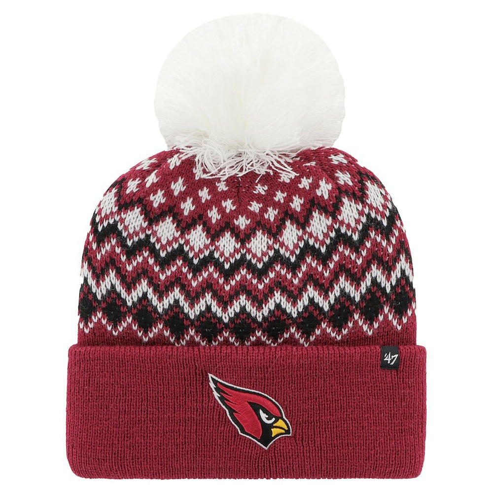 Arizona Cardinals 47 brand '47 Women's Elsa Cuffed Knit Hat with Pom