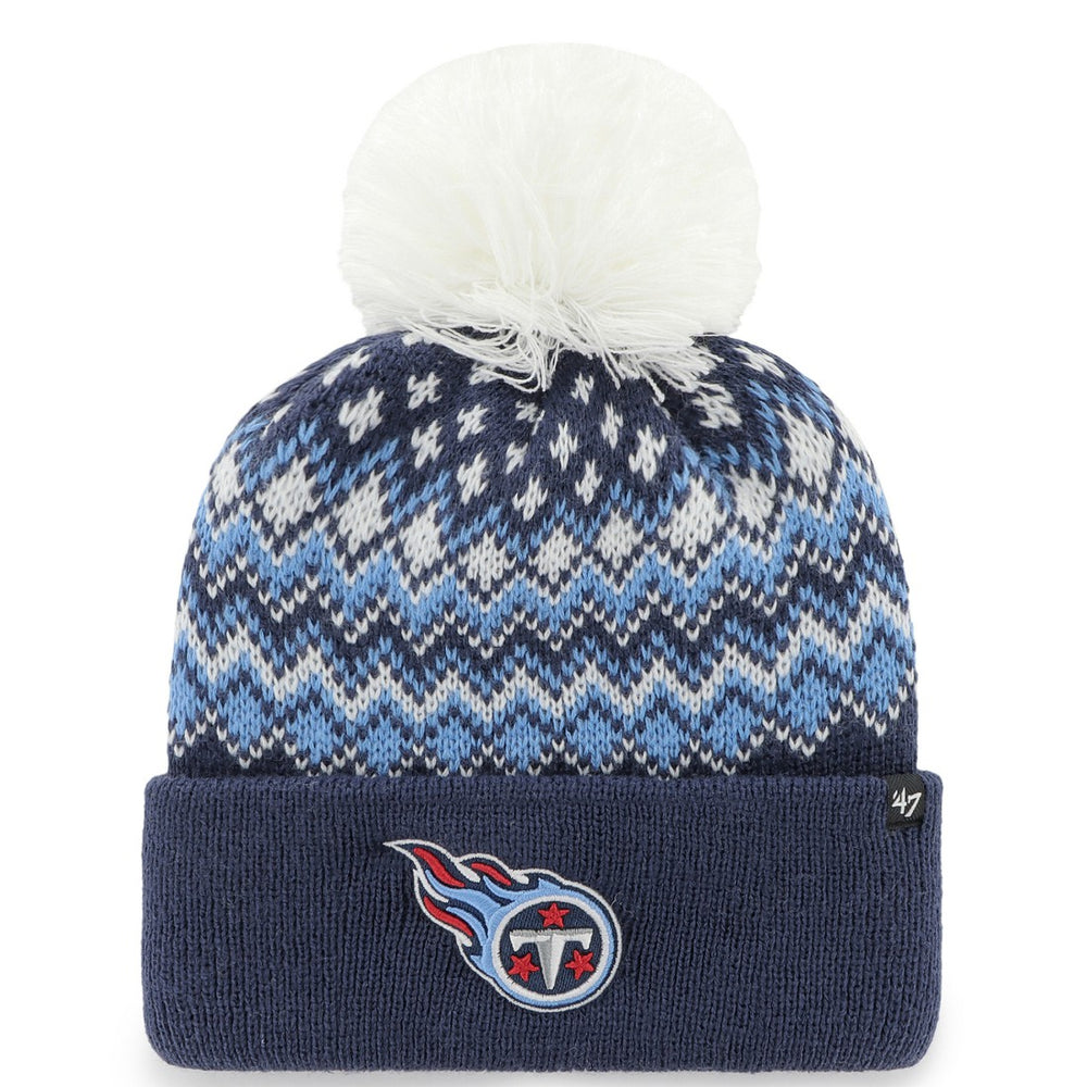 Tennessee Titans 47 brand '47 Women's Elsa Cuffed Knit Hat with Pom