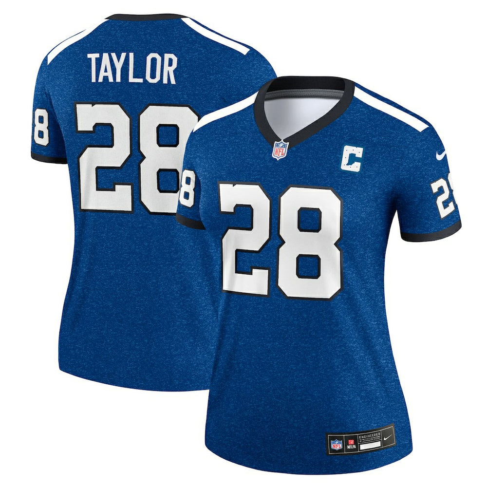 Indianapolis Colts Nike Jonathan Taylor Women's Alternate Legend Player Performance Top