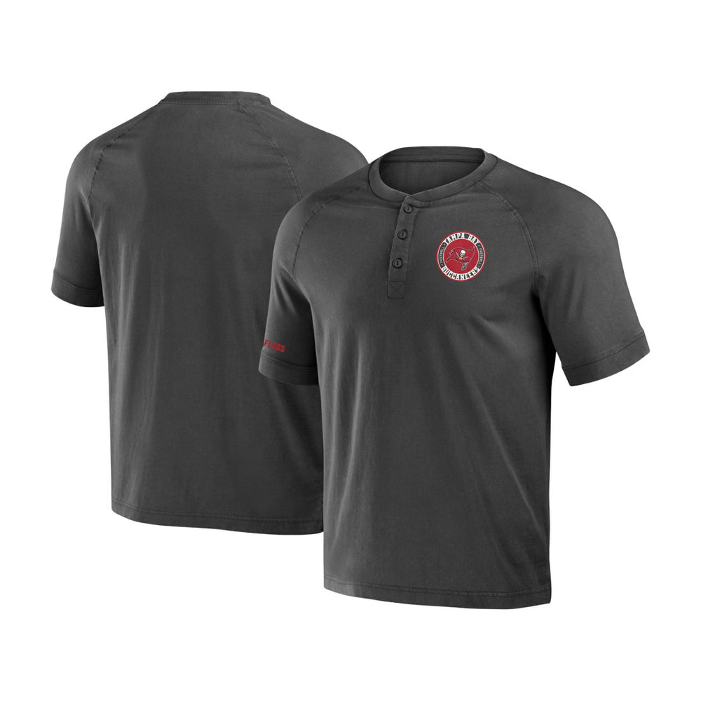 Tampa Bay Buccaneers Fanatics NFL x Darius Rucker Collection Washed Raglan Henley T-Shirt
