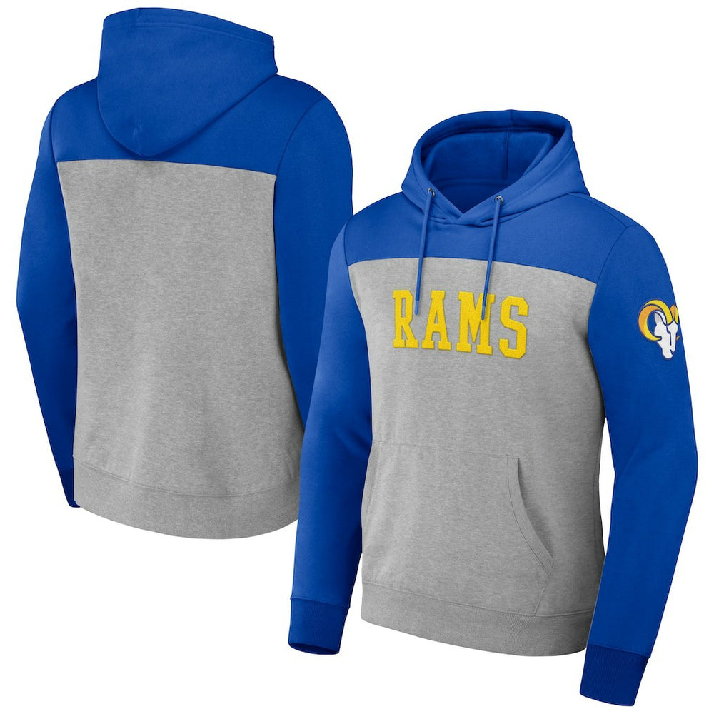 Los Angeles Rams Fanatics NFL x Darius Rucker Collection Color Blocked Pullover Hoodie