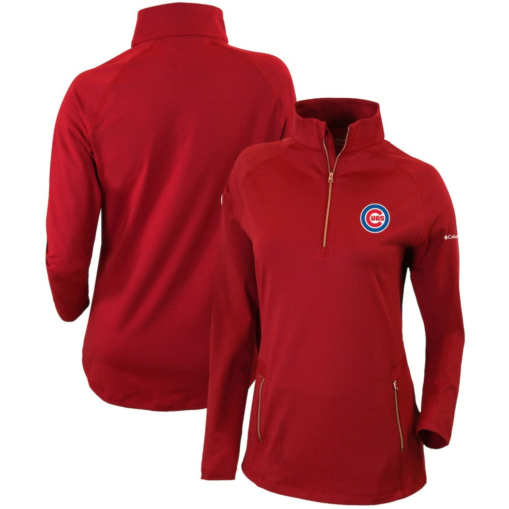 Chicago Cubs Columbia Women's Omni-Wick Outward Nine Quarter-Zip Pullover Top | MLB Shop
