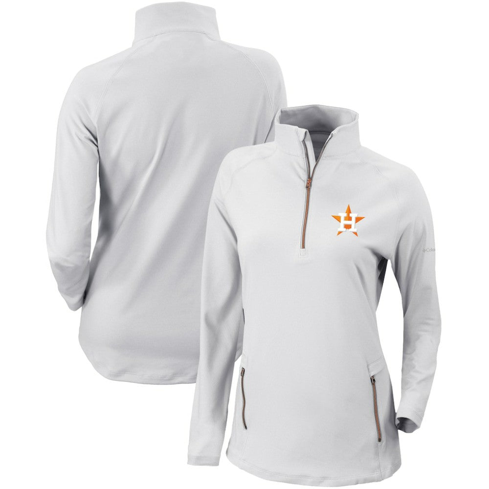 Houston Astros Columbia Women's Omni-Wick Outward Nine Quarter-Zip Pullover Top | MLB Near me