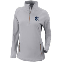 New York Yankees Columbia Women's Omni-Wick Outward Nine Quarter-Zip Pullover Top | MLB Online