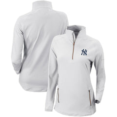 New York Yankees Columbia Women's Omni-Wick Outward Nine Quarter-Zip Pullover Top | MLB Discount