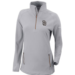 San Diego Padres Columbia Women's Omni-Wick Outward Nine Quarter-Zip Pullover Top | MLB Outlet
