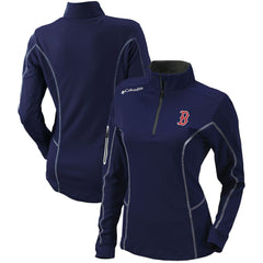 Boston Red Sox Columbia Women's Omni-Wick Shotgun Quarter-Zip Pullover Top | MLB Online