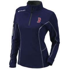 Boston Red Sox Columbia Women's Omni-Wick Shotgun Quarter-Zip Pullover Top | MLB Online