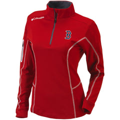 Boston Red Sox Columbia Women's Omni-Wick Shotgun Quarter-Zip Pullover Top | MLB On Sale