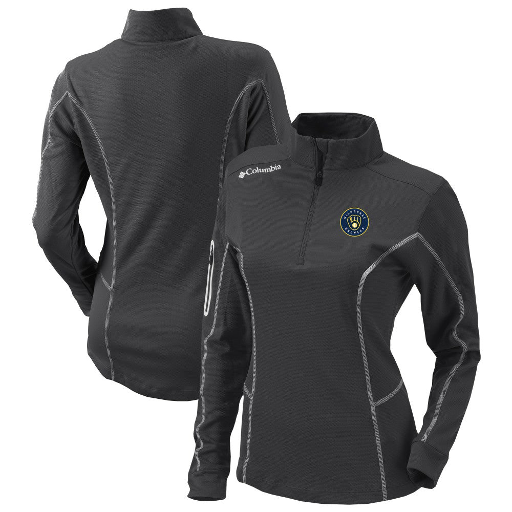 Milwaukee Brewers Columbia Women's Omni-Wick Shotgun Quarter-Zip Pullover Top | MLB Online