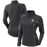 New York Yankees Columbia Women's Omni-Wick Shotgun Quarter-Zip Pullover Top | MLB Shop