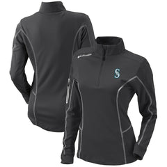 Seattle Mariners Columbia Women's Omni-Wick Shotgun Quarter-Zip Pullover Top | MLB Discount