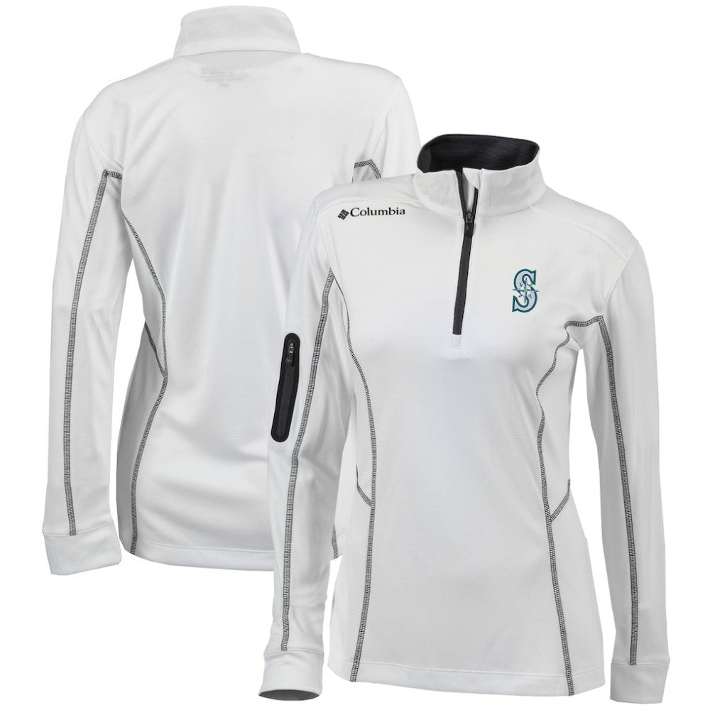 Seattle Mariners Columbia Women's Omni-Wick Shotgun Quarter-Zip Pullover Top | MLB Outlet