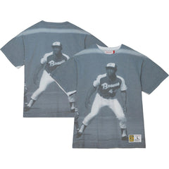 Hank Aaron Atlanta Braves Mitchell & Ness Cooperstown Collection Highlight Sublimated Player Graphic T-Shirt | MLB On Sale