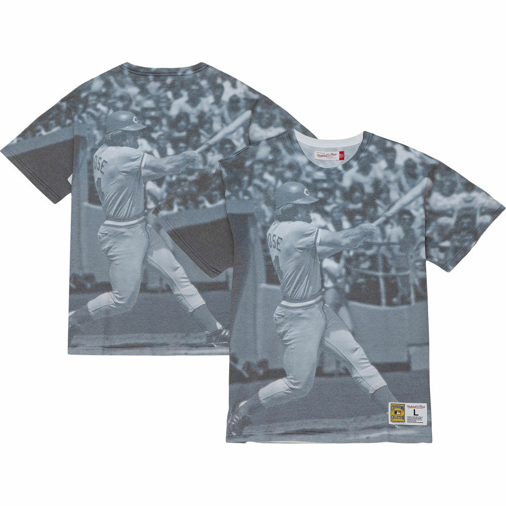 Pete Rose Cincinnati Reds Mitchell & Ness Cooperstown Collection Highlight Sublimated Player Graphic T-Shirt | MLB Shop