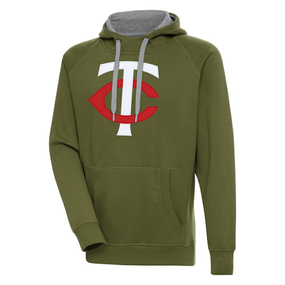 Minnesota Twins Antigua Victory Pullover Hoodie | MLB Outlet