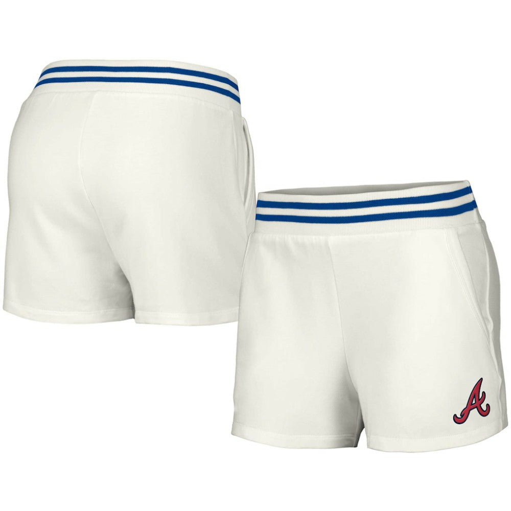 Atlanta Braves Lusso Women's Maeg Tri-Blend Pocket Shorts | MLB Sale