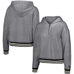 San Diego Padres Lusso Women's Magnolia Tri-Blend Quarter-Zip Hoodie | MLB New