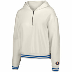 Houston Astros Lusso Women's Magnolia Tri-Blend Quarter-Zip Hoodie | MLB For sale