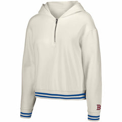 Boston Red Sox Lusso Women's Magnolia Tri-Blend Quarter-Zip Hoodie | MLB Online