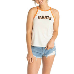 San Francisco Giants Lusso Women's Nadine Halter Tank Top | MLB US