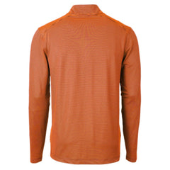 Detroit Tigers Cutter & Buck Virtue Eco Pique Micro Stripe Recycled Quarter-Zip Pullover Top | MLB New