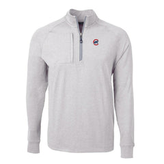Chicago Cubs Cutter & Buck Adapt Eco Knit Stretch Recycled Quarter-Zip Pullover Top | MLB Online