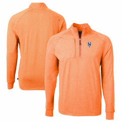 New York Mets Cutter & Buck Adapt Eco Knit Stretch Recycled Quarter-Zip Pullover Top | MLB US