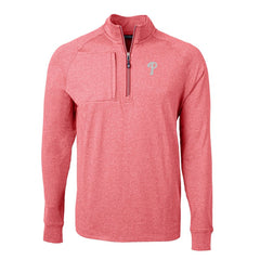Philadelphia Phillies Cutter & Buck Adapt Eco Knit Stretch Recycled Quarter-Zip Pullover Top | MLB Online
