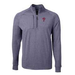 Philadelphia Phillies Cutter & Buck Adapt Eco Knit Stretch Recycled Quarter-Zip Pullover Top | MLB Near me