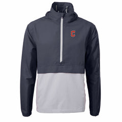 Cleveland Guardians Cutter & Buck Charter Eco Recycled Half-Zip Anorak Jacket | MLB Outlet