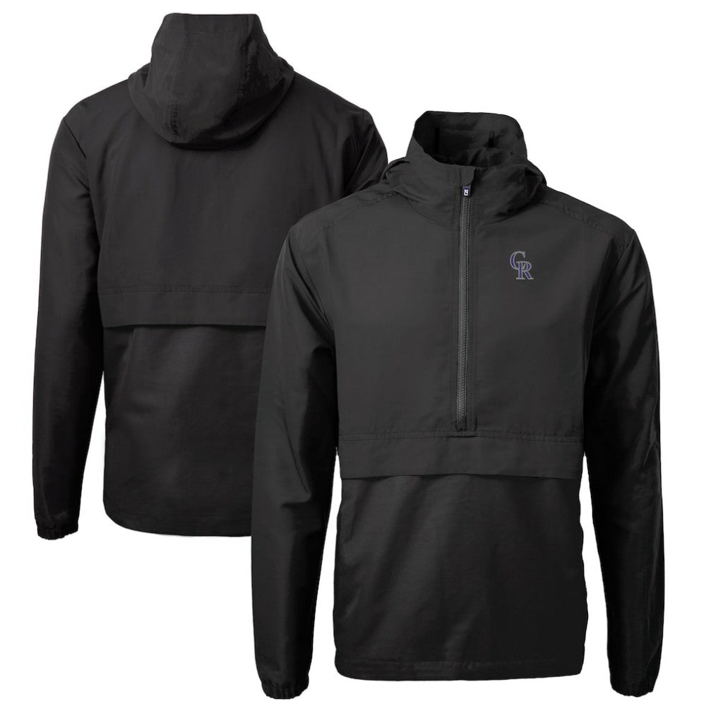 Colorado Rockies Cutter & Buck Charter Eco Recycled Half-Zip Anorak Jacket | MLB US