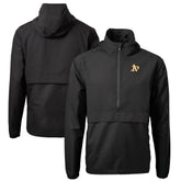 Athletics Cutter & Buck Charter Eco Recycled Half-Zip Anorak Jacket | MLB Outlet