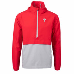 Philadelphia Phillies Cutter & Buck Charter Eco Recycled Half-Zip Anorak Jacket | MLB Near me
