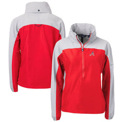 Atlanta Braves Cutter & Buck Women's Charter Eco Recycled Anorak Jacket | MLB US