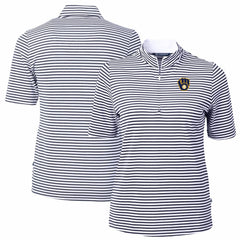 Milwaukee Brewers Cutter & Buck Women's Virtue Eco Pique Stripe Top | MLB For sale