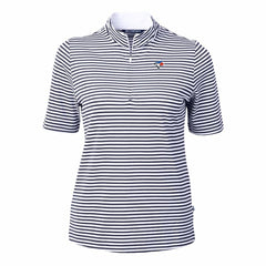 Toronto Blue Jays Cutter & Buck Women's Virtue Eco Pique Stripe Top | MLB On Sale
