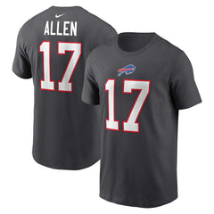 Buffalo Bills Nike Josh Allen Player Name & Number T-Shirt